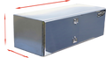 Taylor ATB114 Double Door Tool Box — Diamond Plate Aluminum